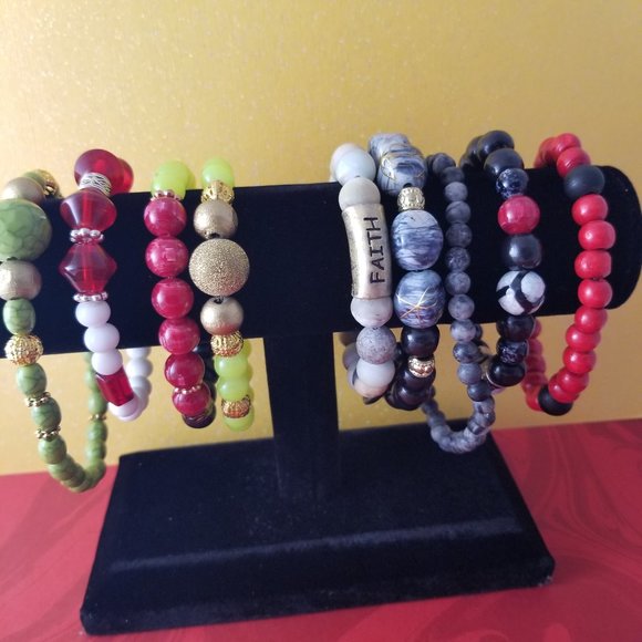 Handmade Trendy Fashion Bracelets (Set of 9) - Picture 1 of 2